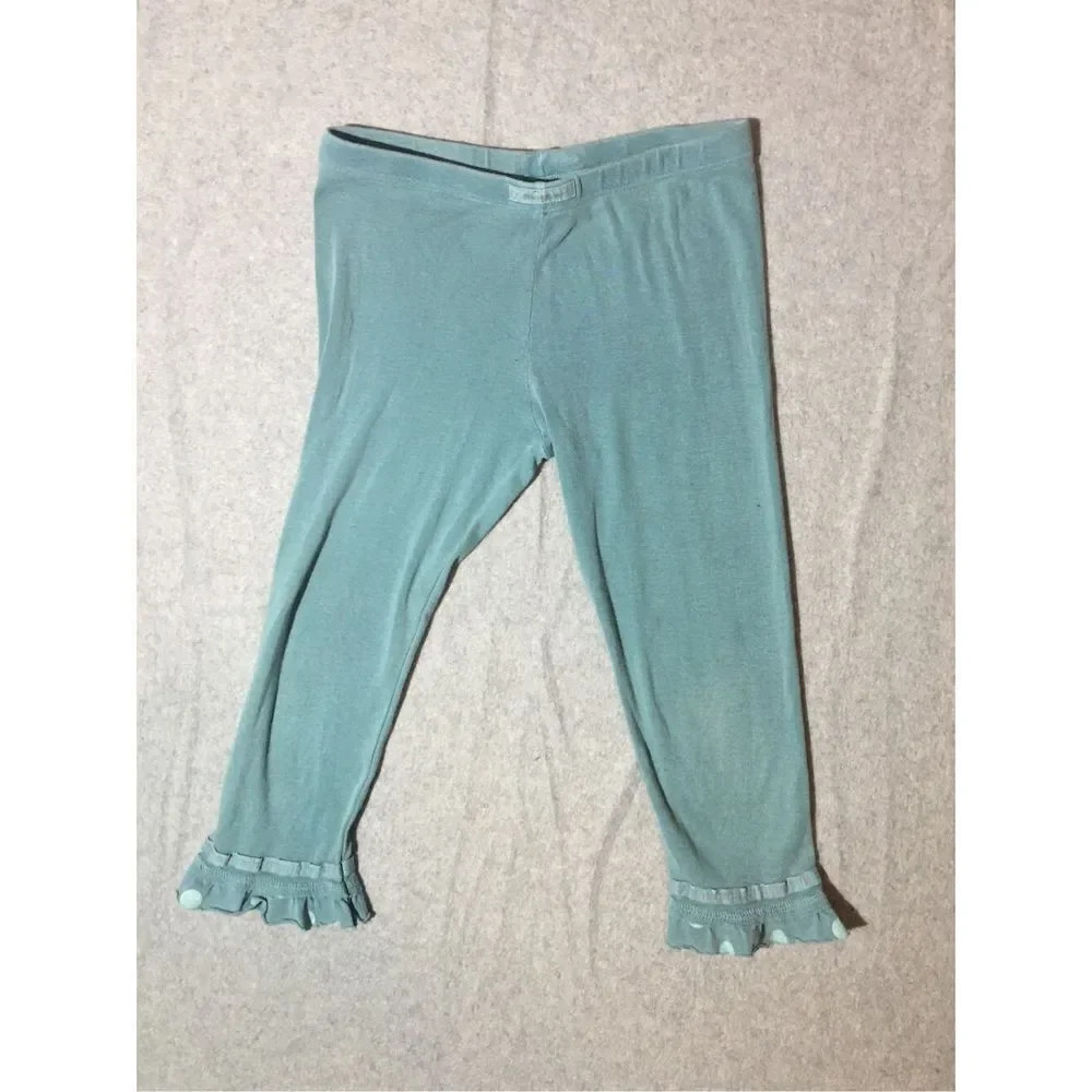 Baby Naartjie Pants Size XL 7 Years Blue Ruffle Leg Bottom Hem Soft Cute